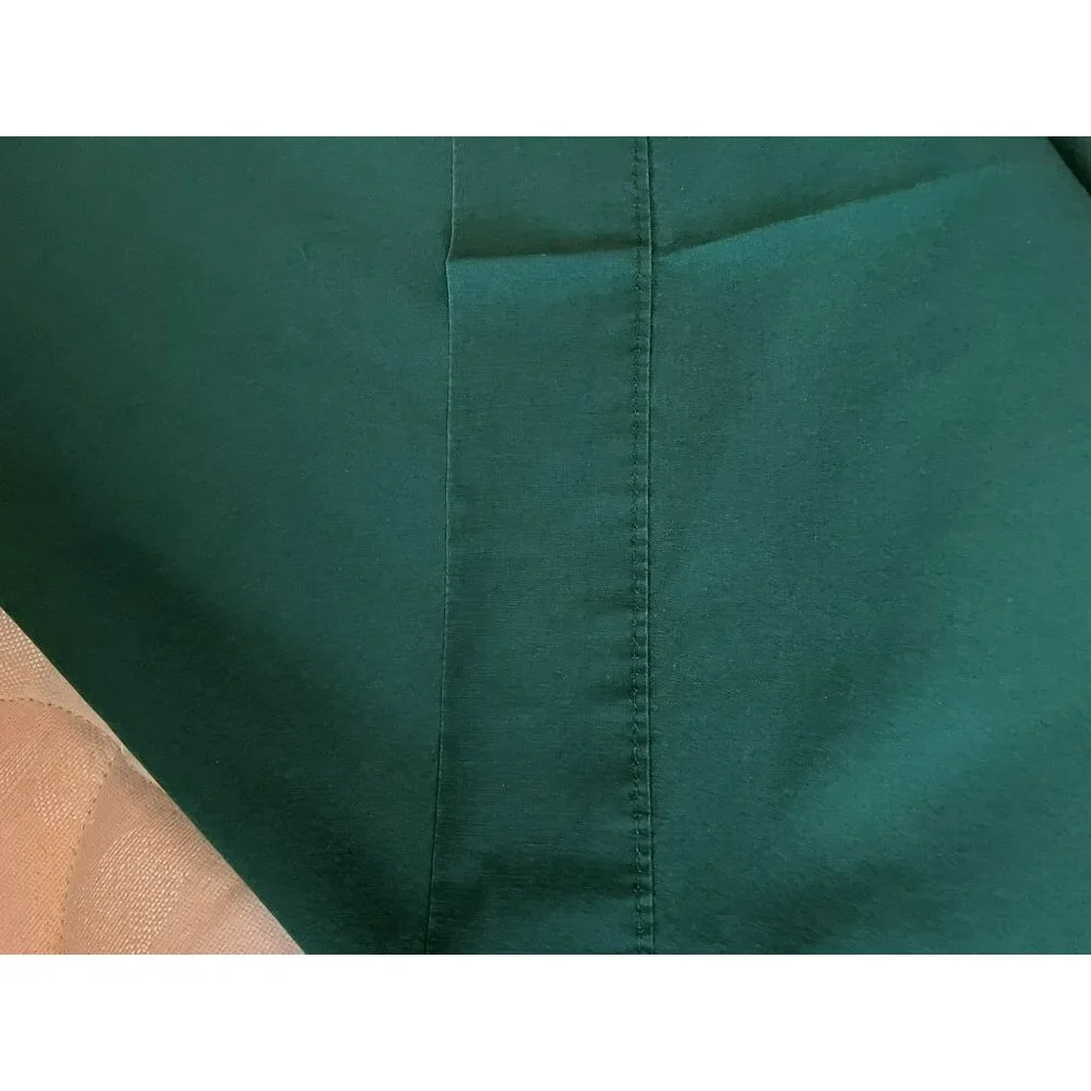 Vintage Performance by Springs Sheet Full Flat Used Dark Green
